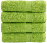 Shumee Premium 4 ks jablkově zelené 50 × 100 cm 600 g/m2 100% bavlna - Towel Set