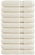 Shumee Premium 10 ks krémové 100 × 200 cm 600 g/m2 100% bavlna - Towel Set