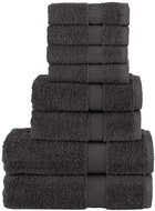 Shumee Premium 8dílná antracitová 600 g/m2 100% bavlna - Towel Set