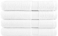 Shumee Premium 4 ks bílé 100 × 200 cm 600 g/m2 100% bavlna - Towel Set