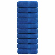 Shumee Premium na ruce 10 ks modré 30 × 30 cm 600 g/m2 100% bavlna, 137181 - Towel Set