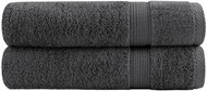 Shumee Premium 2 ks antracitové 70 × 140 cm 600 g/m2 100% bavlna - Towel Set