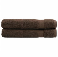Shumee Premium 2 ks hnědé 100 × 200 cm 600 g/m2 100% bavlna - Towel Set