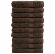 Shumee Premium 10 ks hnědé 100 × 200 cm 600 g/m2 100% bavlna - Towel Set