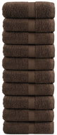 Shumee Premium 10 ks hnědé 30 × 50 cm 600 g/m2 100% bavlna - Towel Set