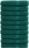 Shumee Premium 10 ks zelené 80 × 200 cm 600 g/m2 100% bavlna - Towel Set
