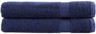 Shumee Premium 2 ks tmavě modré 80 × 200 cm 600 g/m2 100% bavlna - Towel Set
