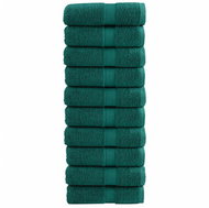 Shumee Premium 10 ks zelené 30 × 50 cm 600 g/m2 100% bavlna - Towel Set