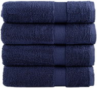 Shumee Premium 4 ks tmavě modré 100 × 150 cm 600 g/m2 100% bavlna - Towel Set