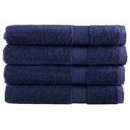 Shumee Premium 4 ks tmavě modré 100 × 200 cm 600 g/m2 100% bavlna - Towel Set