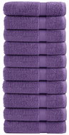 Shumee Premium 10 ks fialové 100 × 150 cm 600 g/m2 100% bavlna, 137361 - Towel Set