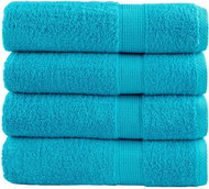 Shumee Premium 4 ks tyrkysové 50 × 100 cm 600 g/m2 100% bavlna - Towel Set