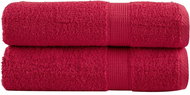 Shumee Premium 2 ks červené 70 × 140 cm 600 g/m2 100% bavlna - Towel Set
