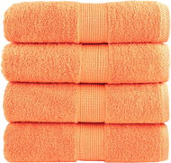 Shumee Premium 4 ks oranžové 30 × 50 cm 600 g/m2 100% bavlna - Towel Set