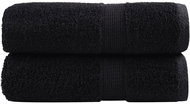 Shumee Premium na ruce 2 ks černé 30 × 30 cm 600 g/m2 100% bavlna - Towel Set