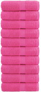 Shumee Premium 10 ks růžové 30 × 50 cm 600 g/m2 100% bavlna - Towel Set