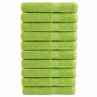 Shumee Premium 10 ks jablkově zelené 80 × 200 cm 600g/m2 100% bavlna - Towel Set