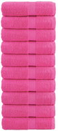 Shumee Premium na ruce 10 ks růžové 30 × 30 cm 600g/m2 100% bavlna - Sada ručníků
