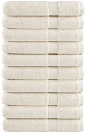 Shumee Premium 10 ks krémové 80 × 200 cm 600 g/m2 100% bavlna - Sada ručníků