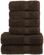 Shumee Premium 6dílná hnědá 600 g/m2 100% bavlna - Towel Set
