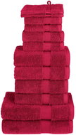 Shumee Premium 12dílná červená 600 g/m2 100% bavlna - Towel Set