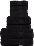 Shumee Premium 8dílná černá 600 g/m2 100% bavlna - Towel Set