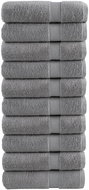 Shumee Premium 10 ks šedé 100 × 150 cm 600 g/m2 100% bavlna - Towel Set
