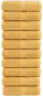 Shumee Premium na ruce 10 ks zlaté 30 × 30 cm 600 g/m2 100% bavlna - Towel Set