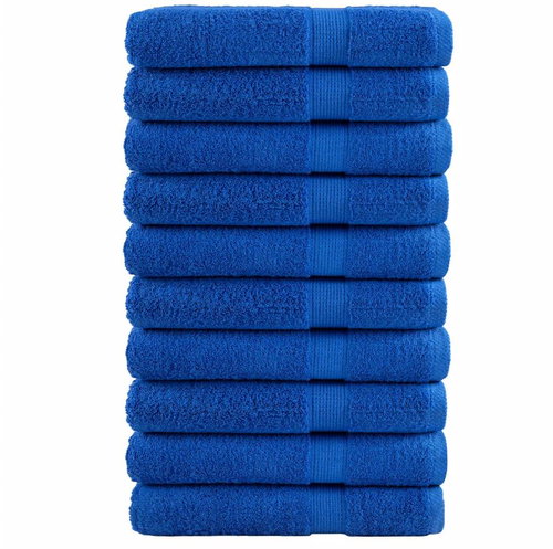 Shumee Premium 10 ks modré 100 × 200 cm 600 g/m2 100% bavlna - Towel Set - Main image
