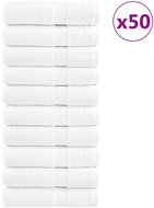 Shumee Premium 10 ks bílé 50 × 100 cm 600 g/m2 100% bavlna - Towel Set