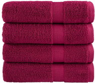 Shumee Premium 4 ks bordó 100 × 150 cm 600 g/m2 100% bavlna - Towel Set