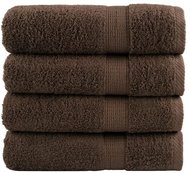 Shumee Premium 4 ks hnědé 100 × 150 cm 600 g/m2 100% bavlna - Towel Set