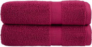 Shumee Premium na ruce 2 ks bordó 50 × 100 cm 600 g/m2 100% bavlna - Towel Set