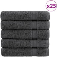 Shumee Premium 25 ks antracitové 100 × 150 cm 600 g/m2 100% bavlna - Towel Set
