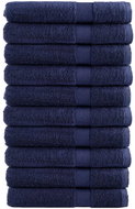 Shumee Premium 10 ks tmavě modré 80 × 200 cm 600 g/m2 100% bavlna - Towel Set