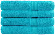 Shumee Premium 4 ks tyrkysové 100 × 200 cm 600 g/m2 100% bavlna - Sada ručníků