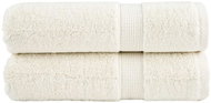 Shumee Premium 2 ks krémové 70 × 140 cm 600 g/m2 100% bavlna - Sada ručníků