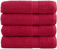 Shumee Premium 4 ks červené 100 × 150 cm 600 g/m2 100% bavlna, 137408 - Towel Set