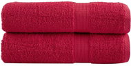 Shumee Premium na ruce 2 ks červené 50 × 100 cm 600 g/m2 100% bavlna - Towel Set