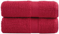 Shumee Premium 2 ks červené 30 × 50 cm 600 g/m2 100% bavlna - Towel Set