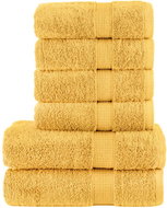 Shumee Premium 6dílná zlatá 600 g/m2 100% bavlna - Towel Set