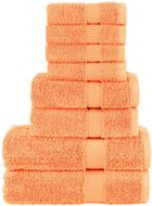 Shumee Premium 8dílná oranžová 600 g/m2 100% bavlna - Towel Set