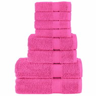 Shumee Premium 8dílná růžová 600 g/m2 100% bavlna - Towel Set