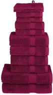 Shumee Premium 12dílná bordó 600 g/m2 100% bavlna - Towel Set
