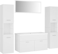 Shumee Koupelnová sestava, bílá, kompozitní dřevo - Bathroom Set