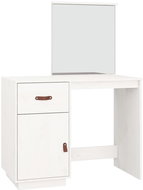 Shumee Dressing table white 95 × 50 × 134 cm solid pine wood - Dressing Table