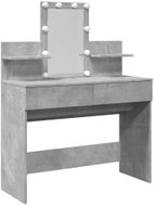 Shumee Dressing table with LED concrete grey 100 × 40 × 130 cm, 848202 - Dressing Table