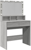 Shumee Dressing table with LED sonoma grey 80 × 41 × 134,5 cm - Dressing Table