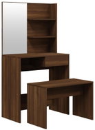 Shumee Dressing table set brown oak 74,5 × 40 × 141 cm - Dressing Table