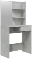 Shumee Dressing table with mirror concrete grey 74,5 × 40 × 141 cm - Dressing Table